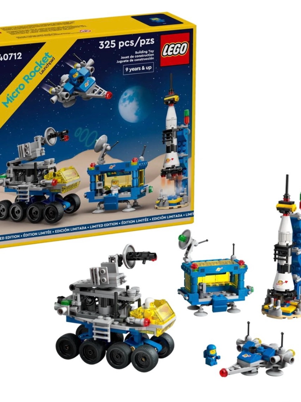 LEGO Blue and Yellow Classic Space Micro Rocket Adventure - LEGO